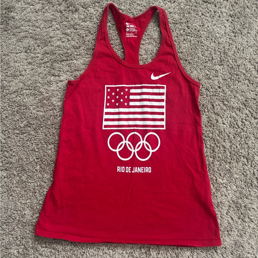 Nike Women's Red Rio De Janeiro Olympic Tank